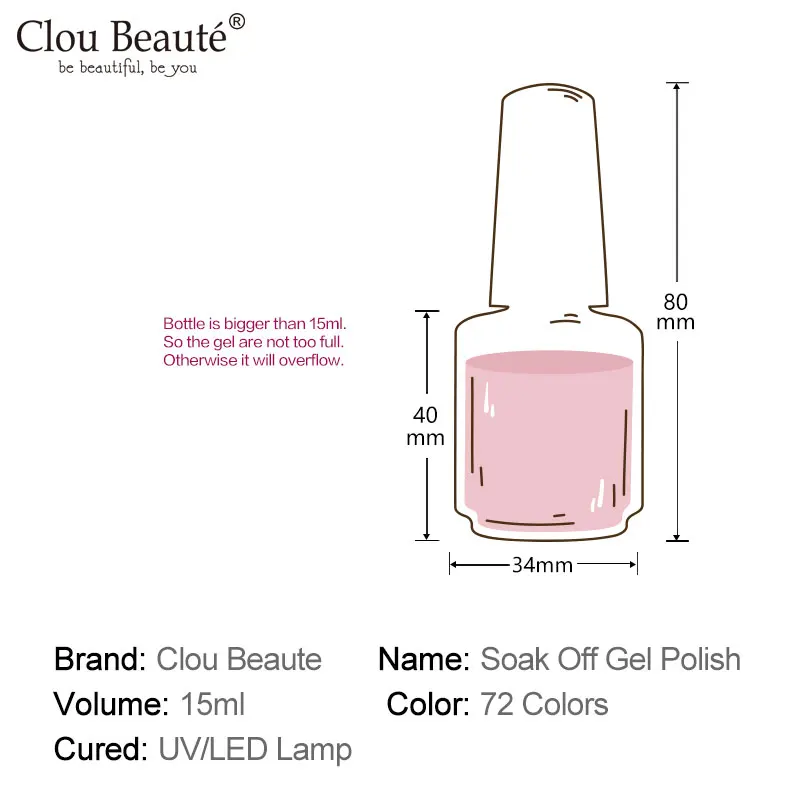 Cloubeute 크리스마스 키트 젤 네일 광택제 색상 혼합 젤 광택제, 유기 UV LED 네일 젤 광택제 세트, 모든 색상, 15ml, 4 개