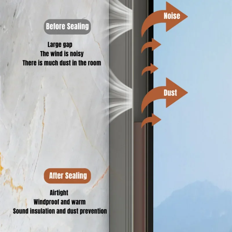 20m Door Weather Stripping Sealing Anti-Collision Rubber Seal Draught Excluder Tape Self Adhesive door seal strip sealing strip tape window seal strip sealing tape sealing strip rubber seal strip rubber door weatherstripping door weatherstripping