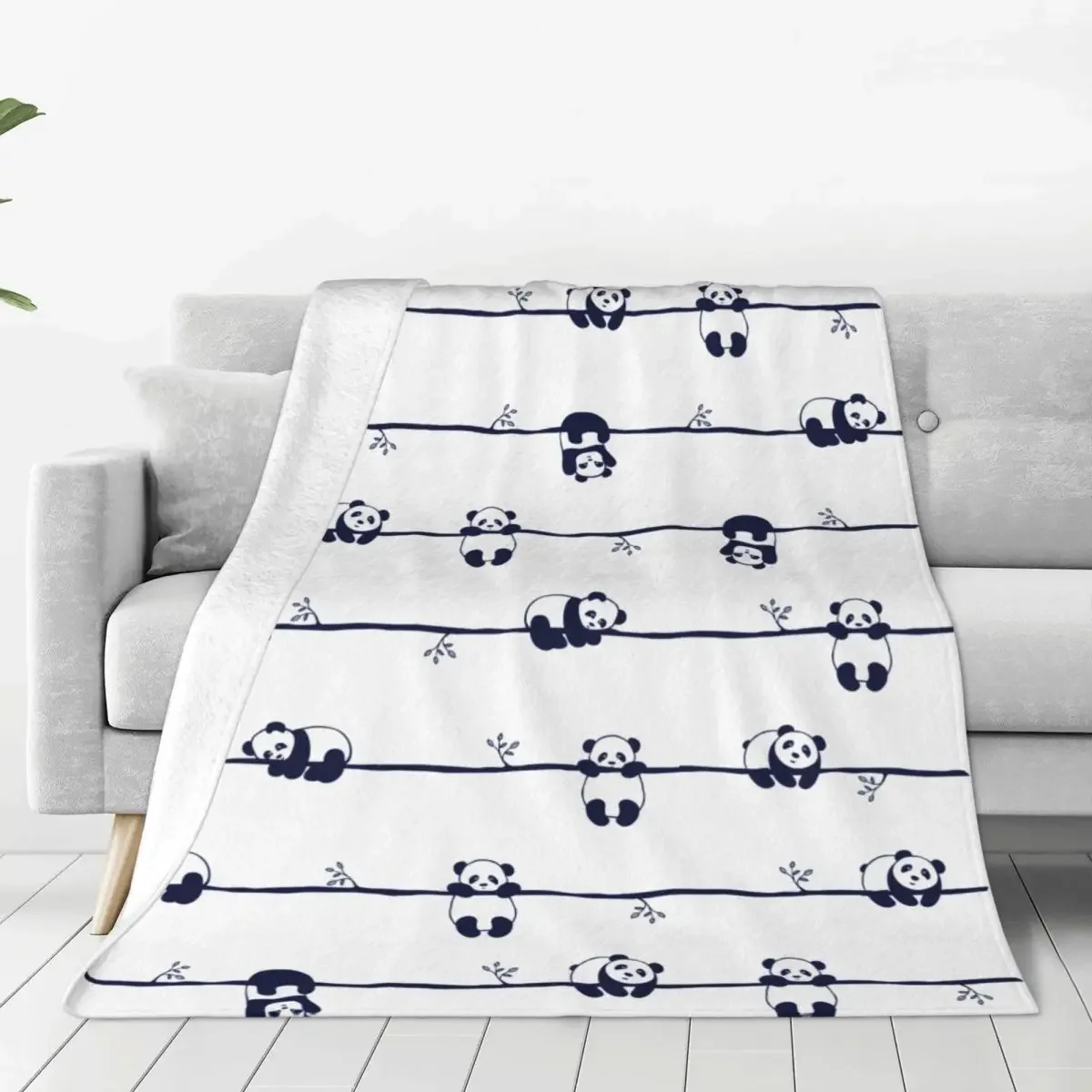 

Cute Panda Blankets Lovely Animal Plush Throw Blankets Bedding Couch Portable Lightweight Bedspreads