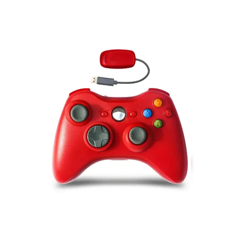 Фото Беспроводной контроллер 2,4G для Xbox 360, контроллер Joypad, игровой пульт дистанционного управления, геймпад, джойстик с ПК-приемником №3