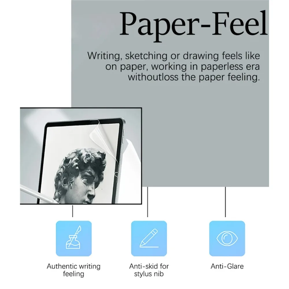 Matte Paper Feel Screen Protector, 3-Pack - Anti-Glare, Smooth Touch, Enhanced Durability