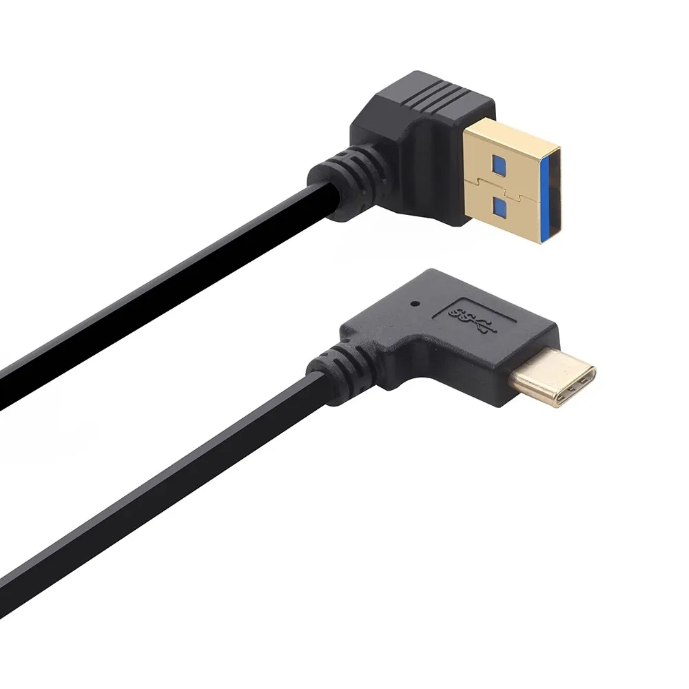 High-Speed USB 3.0 Type A to C Angled Extension Cable