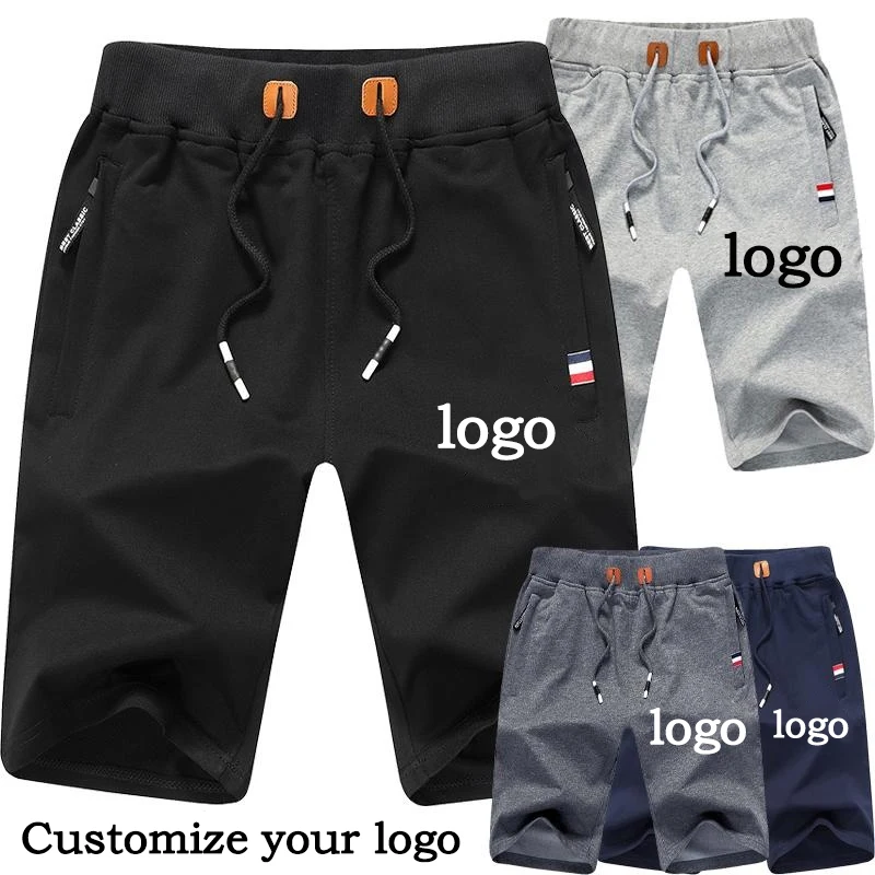 CustomYourLogoMensCasualShortsLooseJoggingSlimFitSport