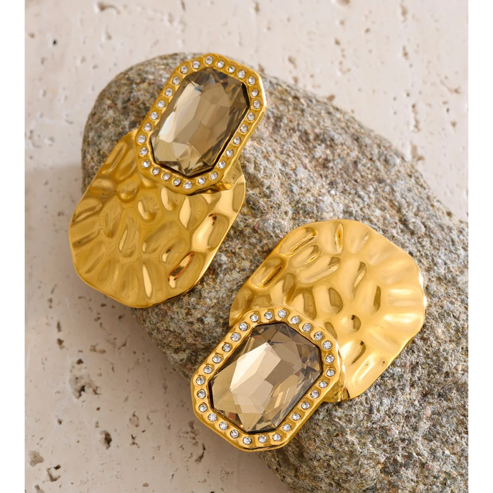 Yhpup Earrings 18K Golden Plated