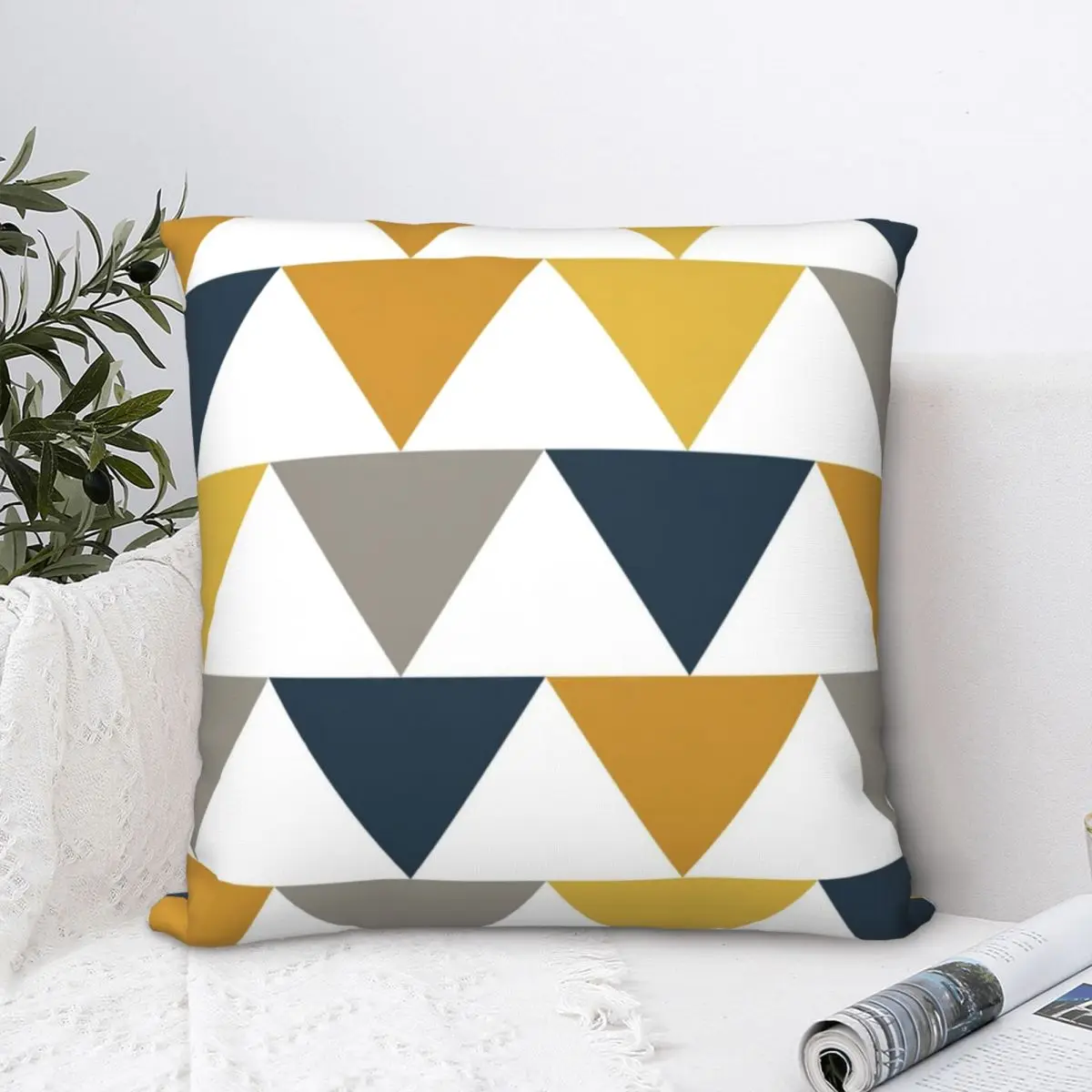 

Arrows Light Mustard Yellow Square Pillowcase Polyester Pillow Cover Velvet Cushion Decor Comfort Throw Pillow For Home Sofa