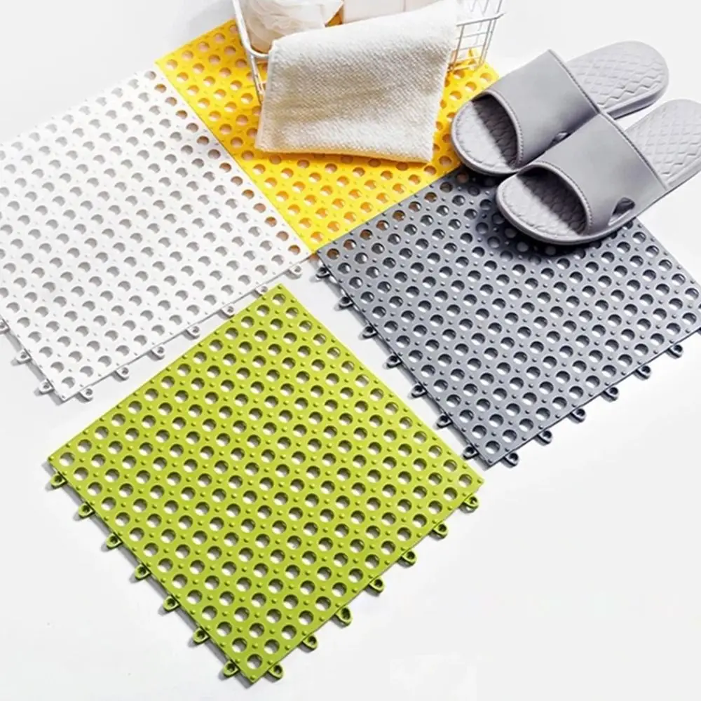 Non-slip Mat Pet Cat Rabbit Cage Floor Mat Toilet Splicing Ground Air Massage Bath Mats Bathroom Carpet