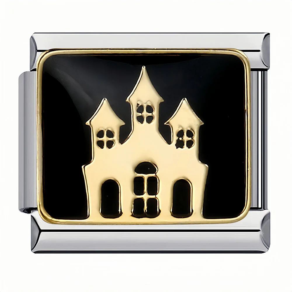 Mode Halloween Kürbis Geist Fledermaus Hexe Vampir Italienische Charm Links Fit 9mm Edelstahl Armband Kette Schmuck DIY Machen – Detail 12