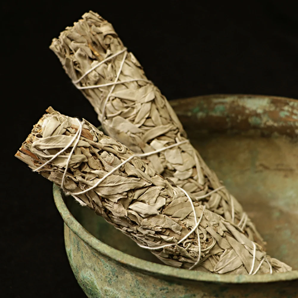 Incenso White Sage Bundle Smudge Sticks Purificazione Domestica Bastoncini Di Incenso Spirituale Meditazione Fasci Di Pulizia Energetica Portatili