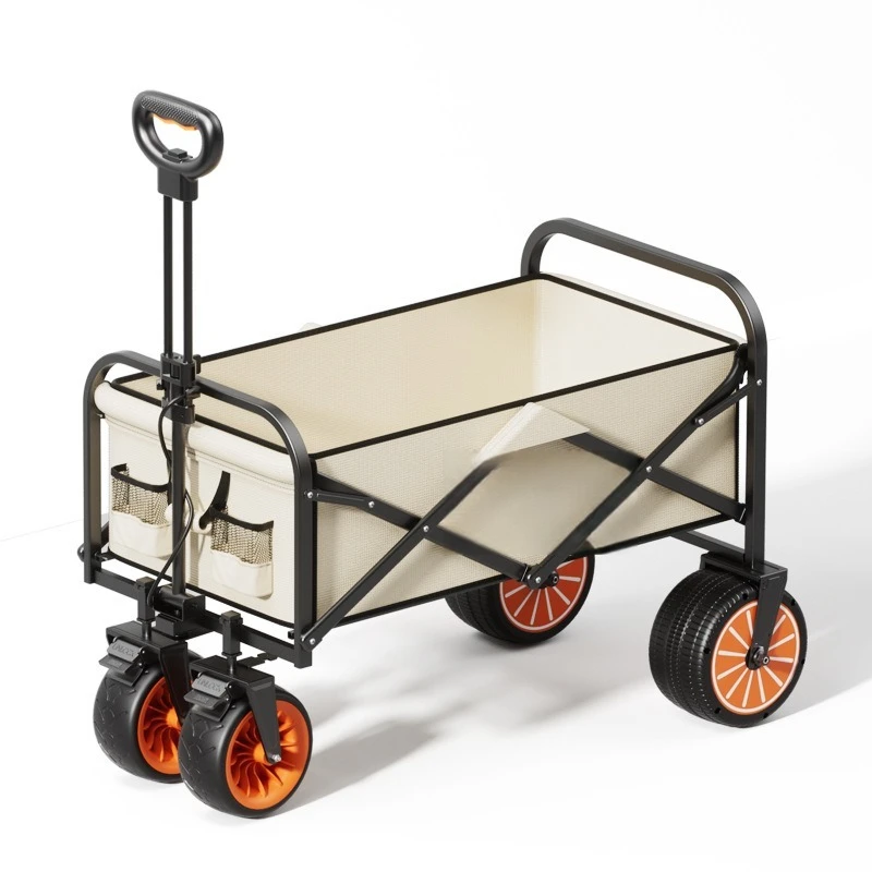 Electric Camp Car, Outdoor Camping Caring, Portable Campes Cares Picnic Car Can Carry People, Foldable Handcart