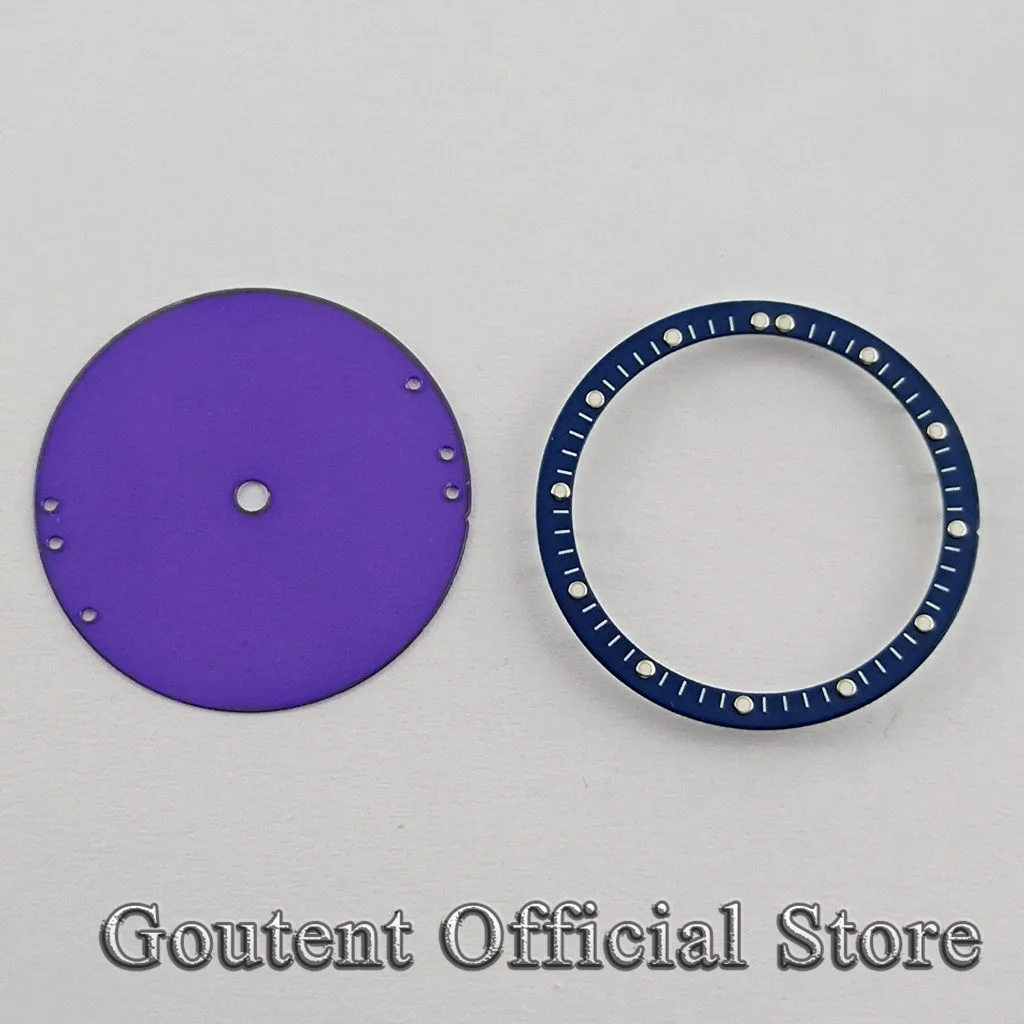 Goutent Elegant Black Blue White Perspective Dial with See-through Design for Automatic Movement Watches