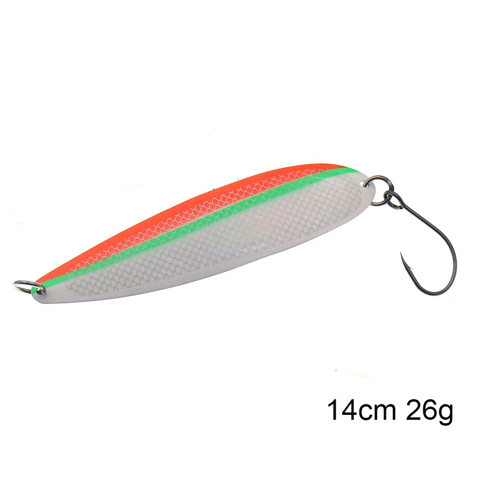 Metal Trolling Spoon 14cm 26g thin Spoon Lure Fishing Lure Hard Bait  Spinner Bait Isca Artificial Peche Fishing Tackle - AliExpress