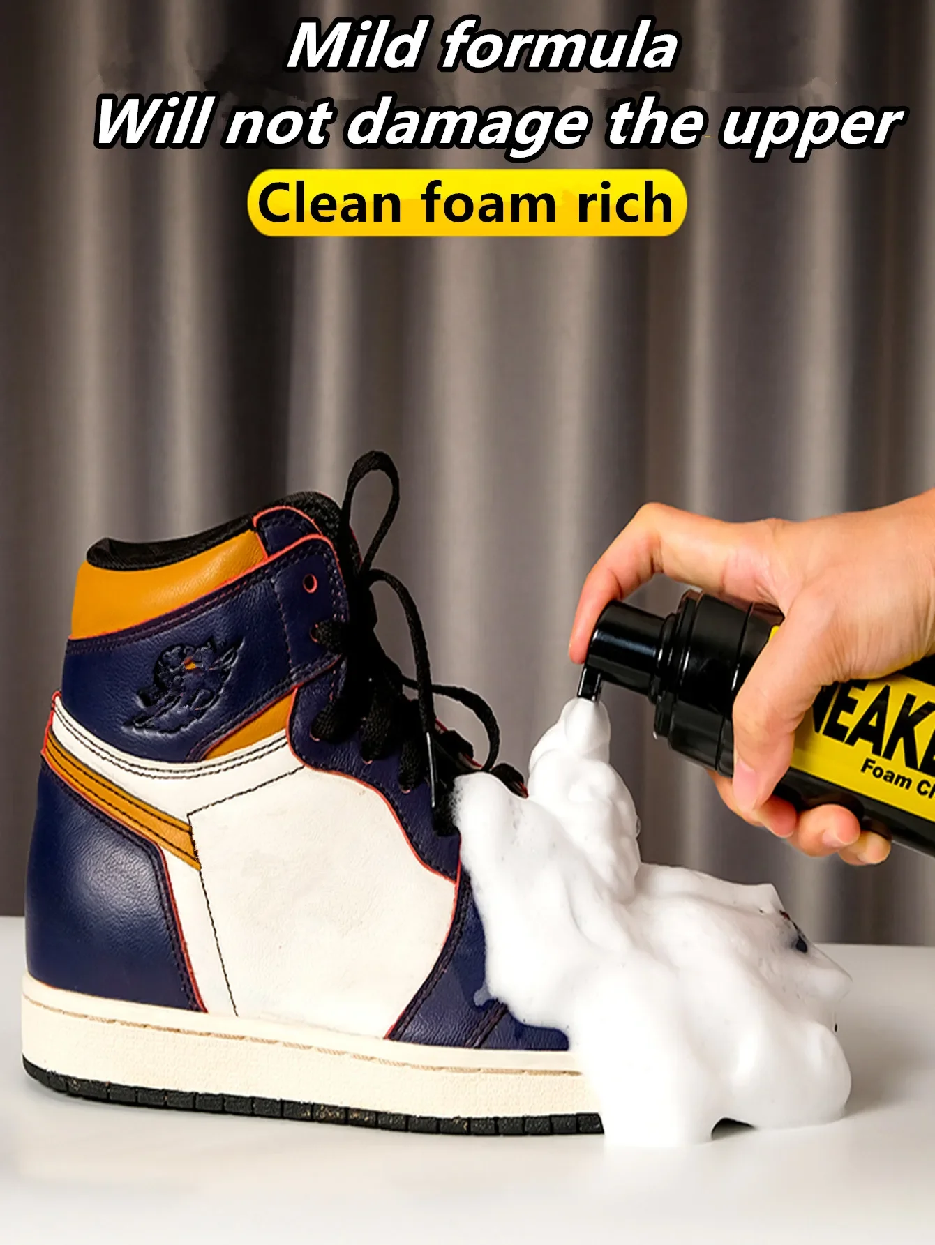 Shoe Cleaner Kit for Sneaker Water-Free Foam Sneaker Cleaner 5.3Oz with Shoe Brush and Cloth Work on White Shoe Suede Boot shoe care kit shoe cleaner shoe brush