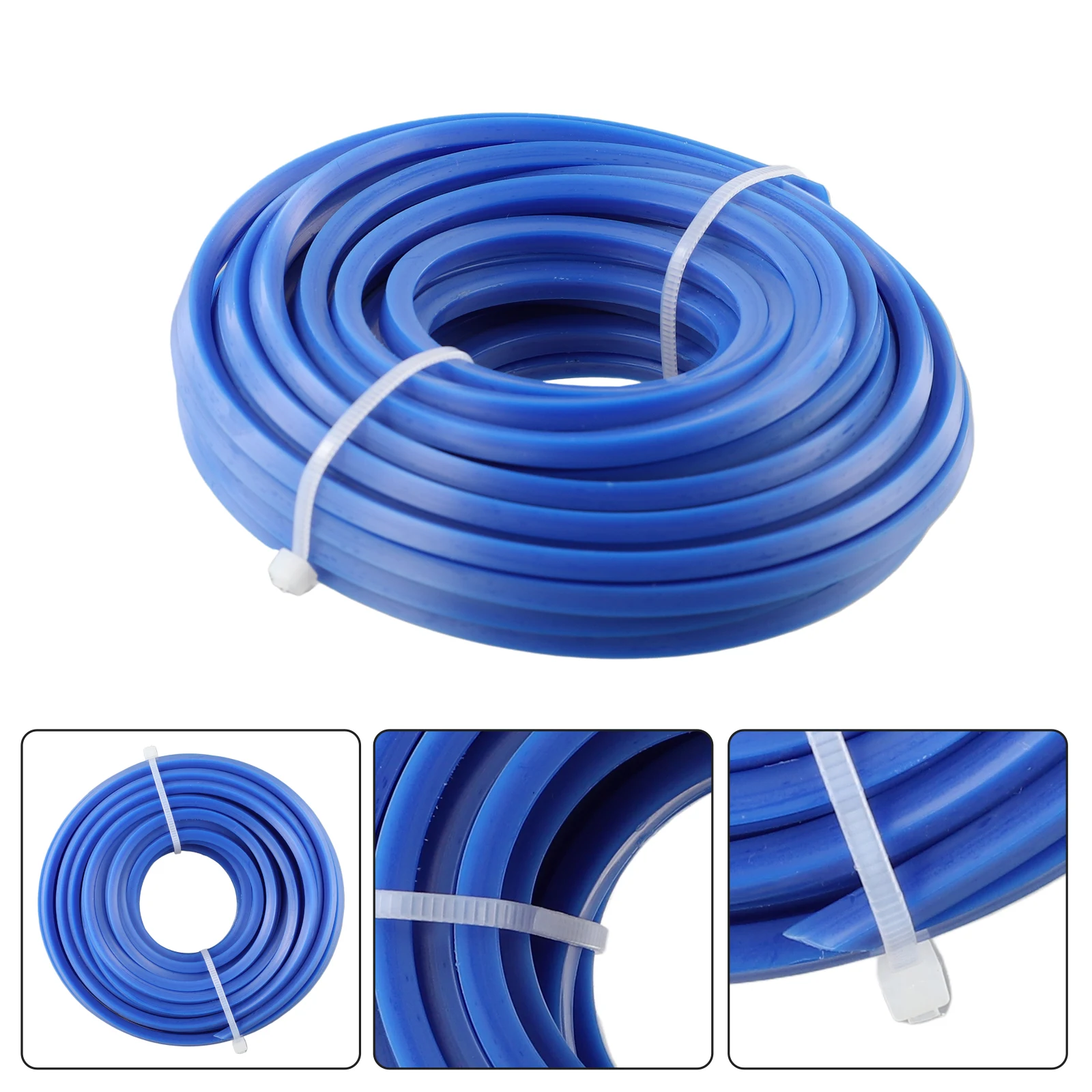 

Квадратная линия триммера из высококачественного нейлона диаметром 4 мм и длиной 10 м, синего цвета, удобно менять