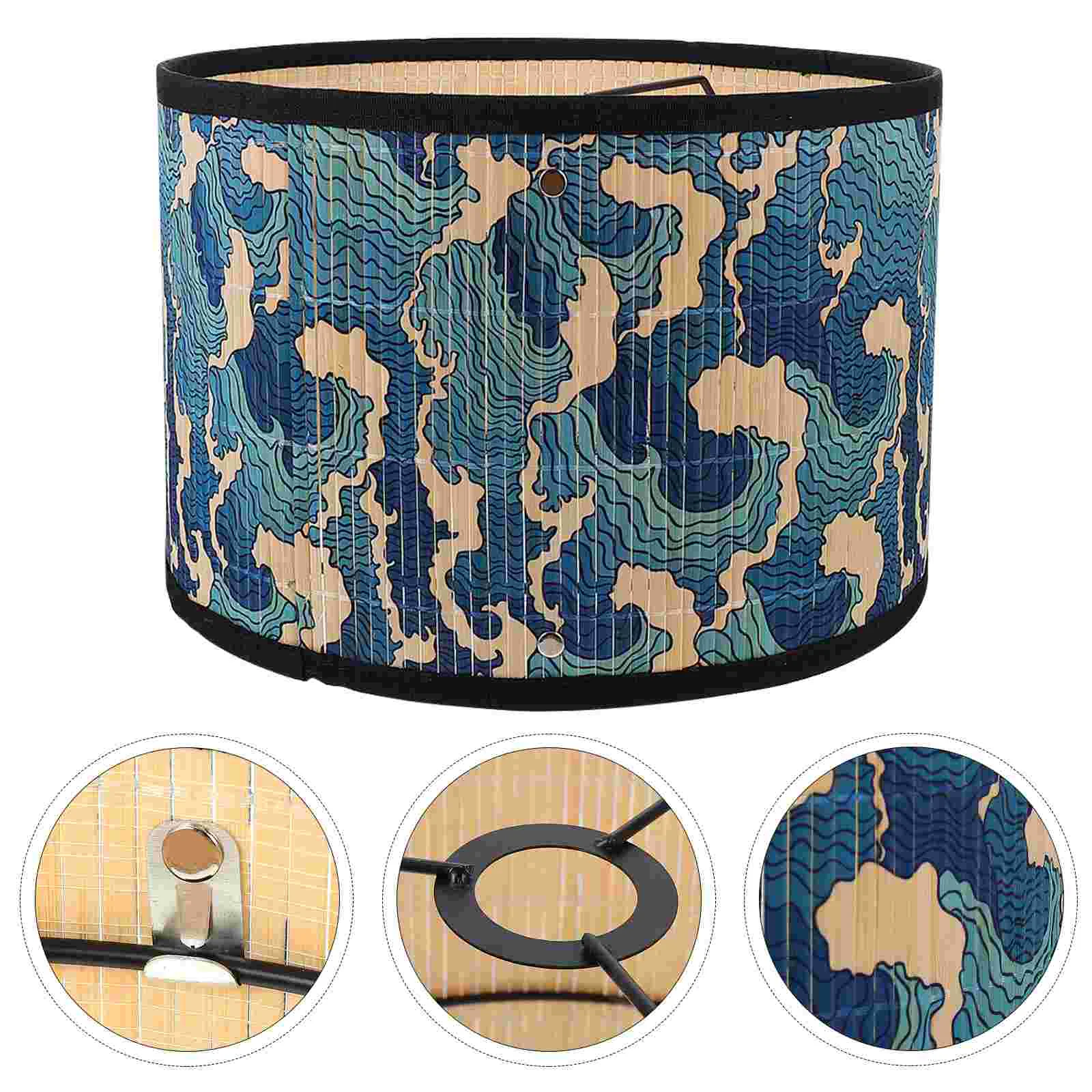 

Japanese Style Lamp Shade Bamboo Light Cover Chandelier Wall Lamp Lampshade Bamboo Art Light Shade(Not include power cord)