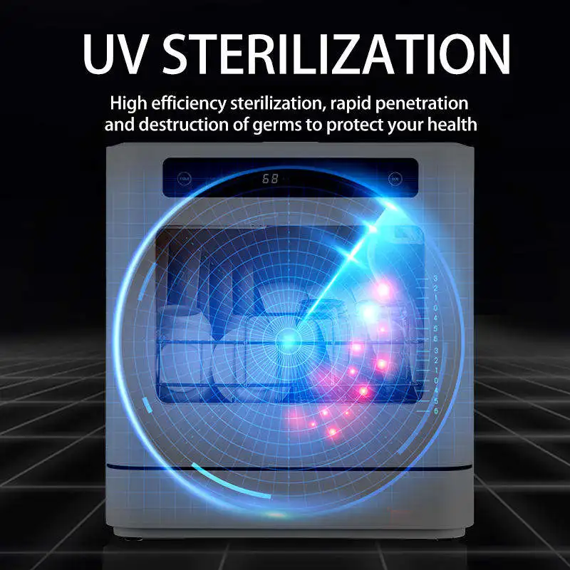 ماكينة غسل أطباق صغيرة أوتوماتيكية على الطاولة للا...