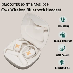 OWS Earhook Open type Earphones Bluetooth 5.3 Low Latency Gaming Sport Headset HiFi Stereo Noise Reduction Earbuds
