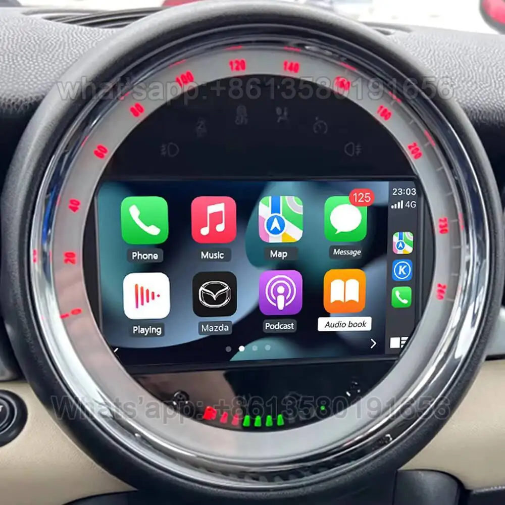 Para BMW Mini Cooper R56 R57 R58 R60 2007 2008 2009 2010 2011 2012 2013 Carplay Radio de coche Multimedia GPS unidad principal unidad estéreo PC 4