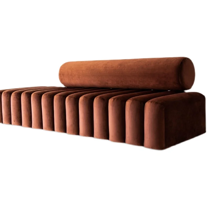 

Fabric backrestbed tail stoolentrance shoe changing light luxury living room sofa stoolsample room stool