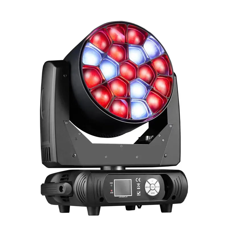 

4pcs 19x25W RGBW 4in1 zoom wash moving head Stage Light Big Eye Led beam wash moving head zoom with LED Individual Control