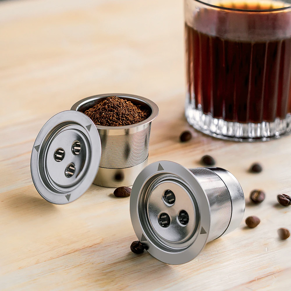 

Reusable K Cups Coffee Pod Filters Stainless Steel Refillable k-Cups for Keurig Ninja CFP201 CFP301 Dual Brew Pro Machine