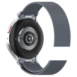 Magnetic Stainless Steel Watch Strap - Quick Fit Wristband Bracelet for Galaxy Watch 7 (Gray)