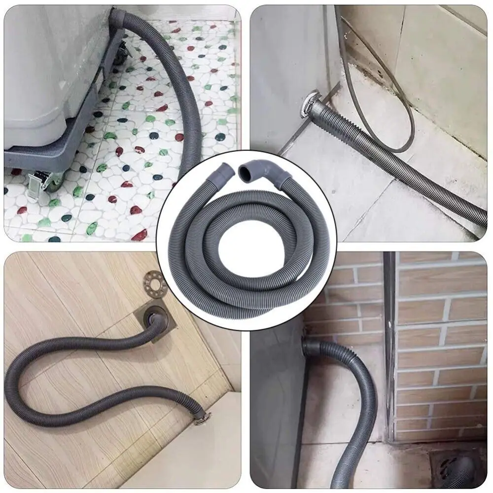 Adattatore Scarico Lavatrice 40mm Con Fascetta - Raccordo Antiriflusso Per Tubo 19-24 Mm