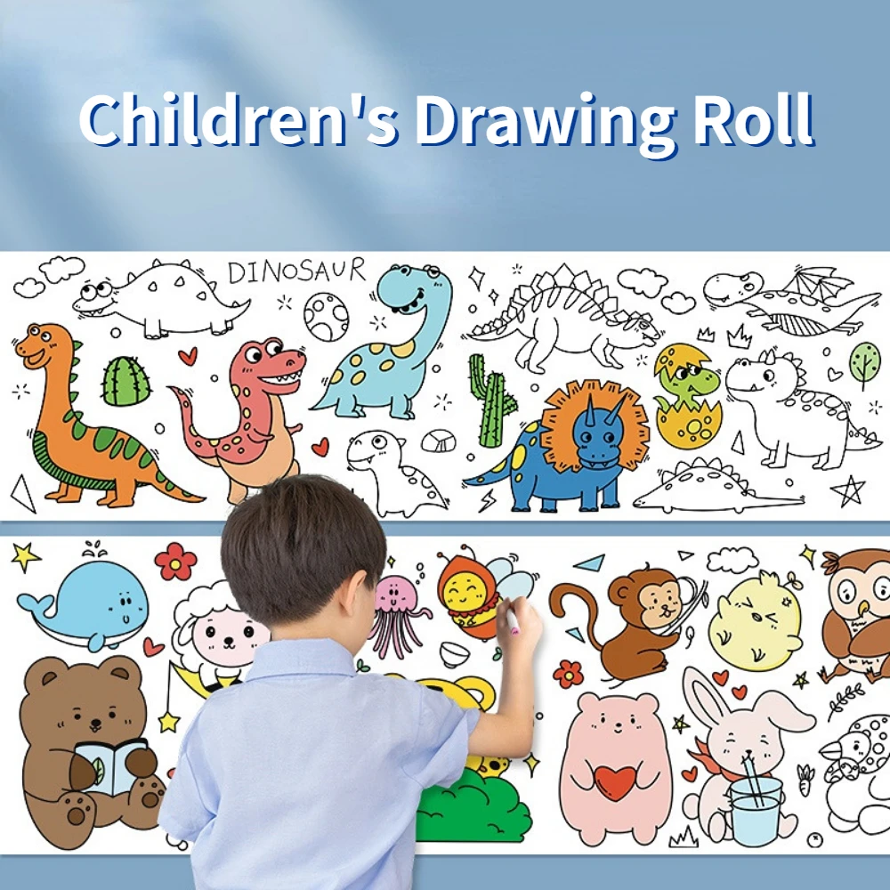  Children's Drawing Roll,Coloring Paper Roll for Kids