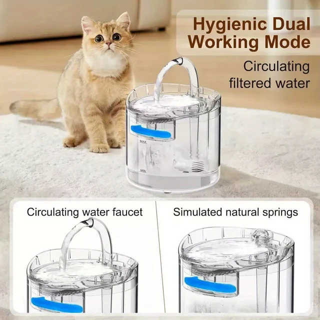 Fuente de agua para gatos y perros pequeños