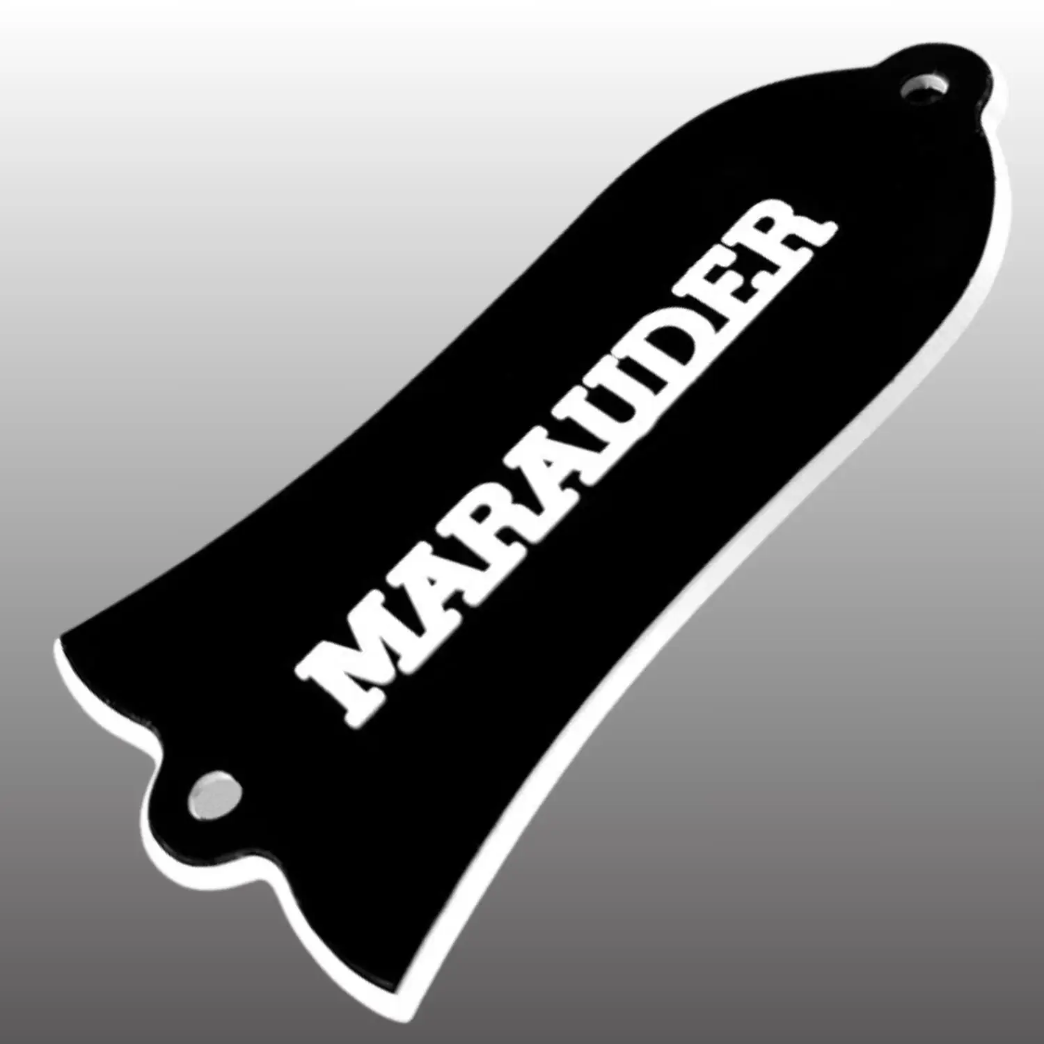 Bell Shape Black Custom Truss Rod Cover Plate with Dual Holes