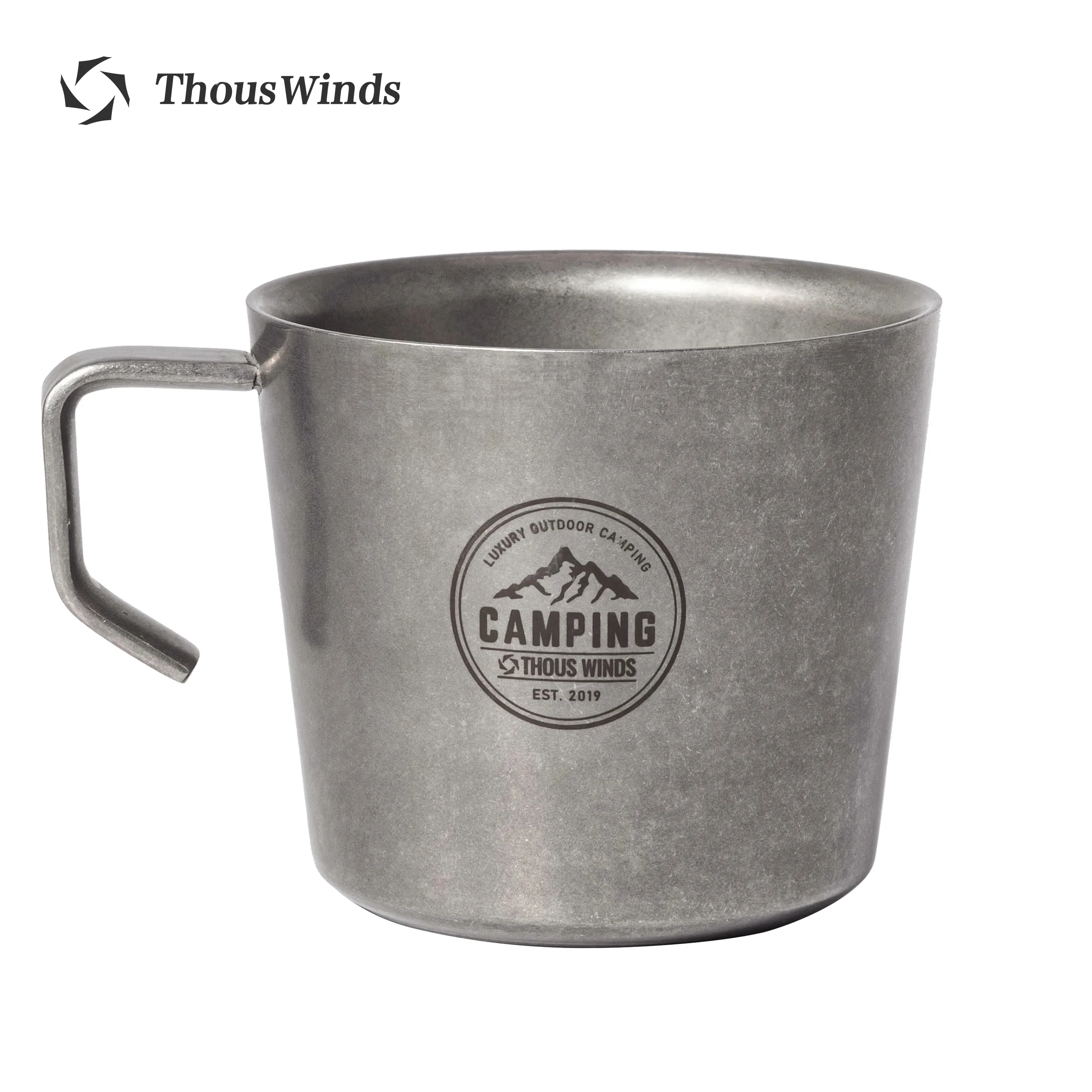 Thous Winds 250ml Camping Mug Sierra Cup Stainless Steel Outdoor Tableware Tourist Water Coffee Cup Picnic Hiking Camp Supplies