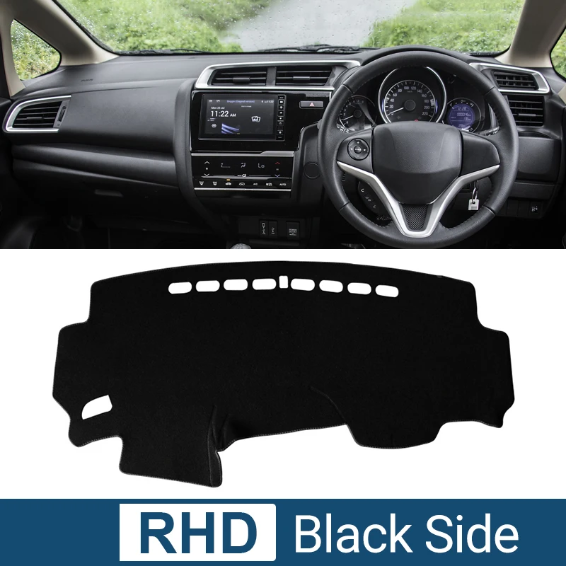 thumbnail image 1 of Cubierta del salpicadero del coche para Honda Fit Jazz GK5 MK3 2014 2015 2016 2017 2018 2019 escritorio de instrumentos parasol accesorios de alfombrilla antideslizante, 1 of 5