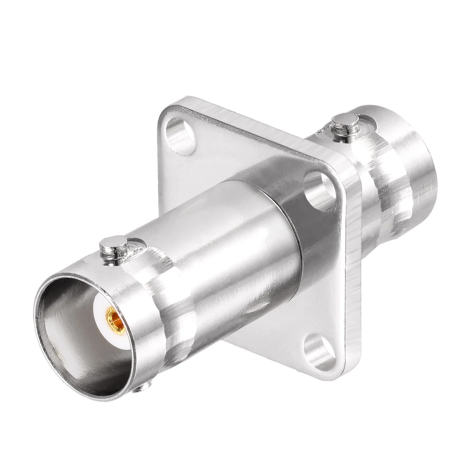 BNC Jack to Female Flange Coaxial Cable Adapter RF Connector