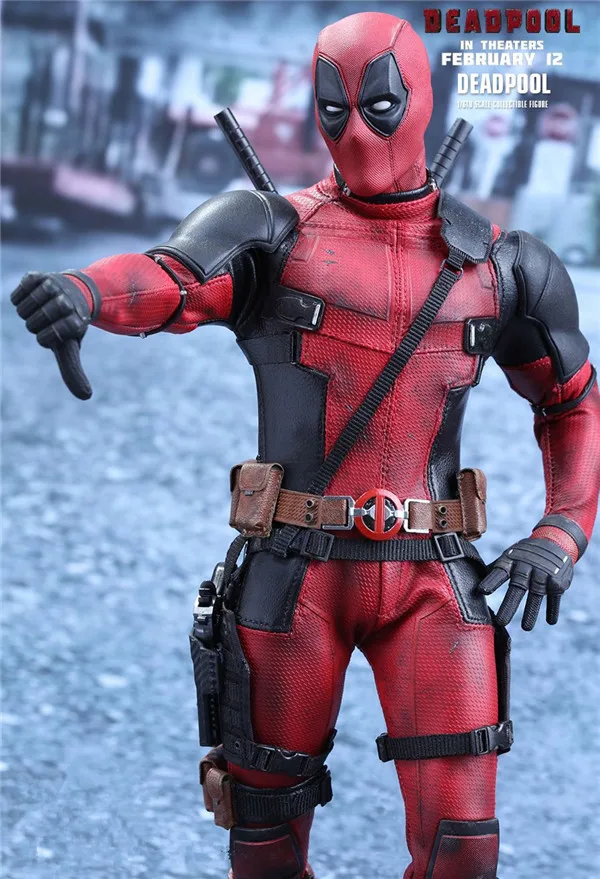 

Marvel Avengers commoner Deadpool 1/6 PVC Figure Collectible Model Toy 31cm