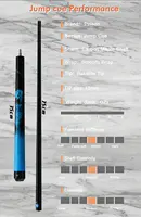 POINOS 42″ Jump Jumper  Carbon Maple Shaft Billiards Pool Cue Stick 13mm