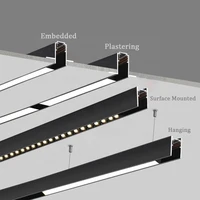 Magnetic Track System Rail Series Ceiling Embedded Plastering Surface Mounted Hanging Aluminum 48V Safe Working for Led Lights 2
