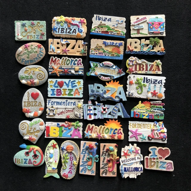 Spain Ibiza Mallorca Formentera Fridge Magnets 3d Hand-drawn Travel  Souvenir Home Decor Ornaments Resin