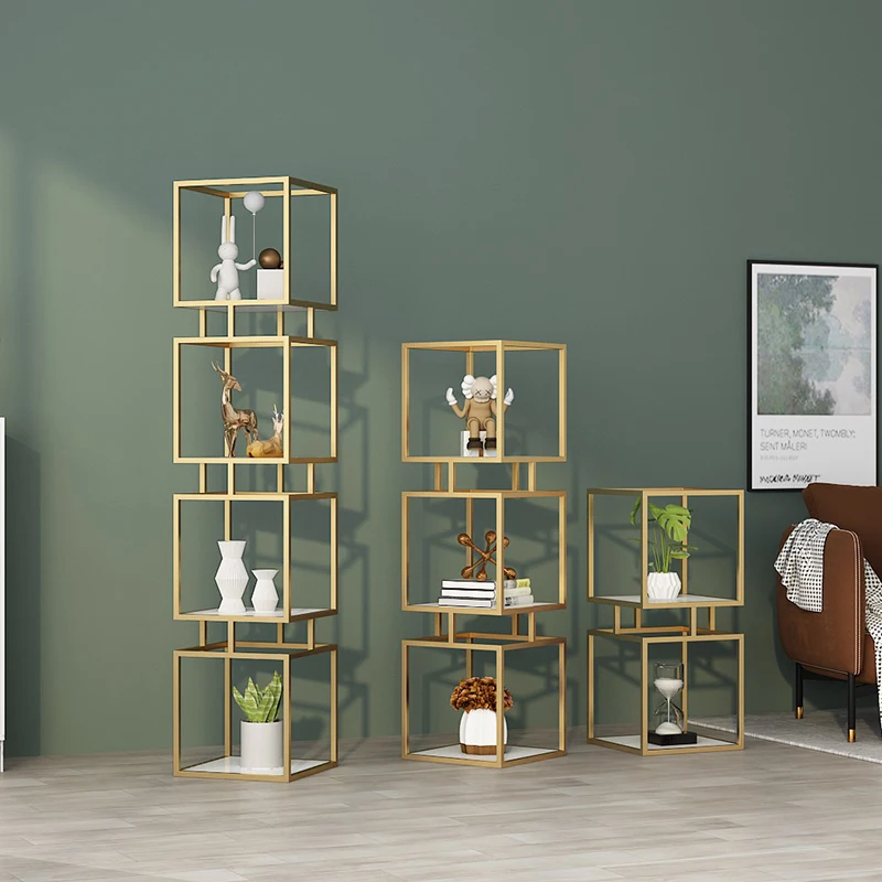 

Living Room Display Rack Storage Racks Floor Type Home Storage Shelf Wood And Metal Iron Display Shelves Storage Holder