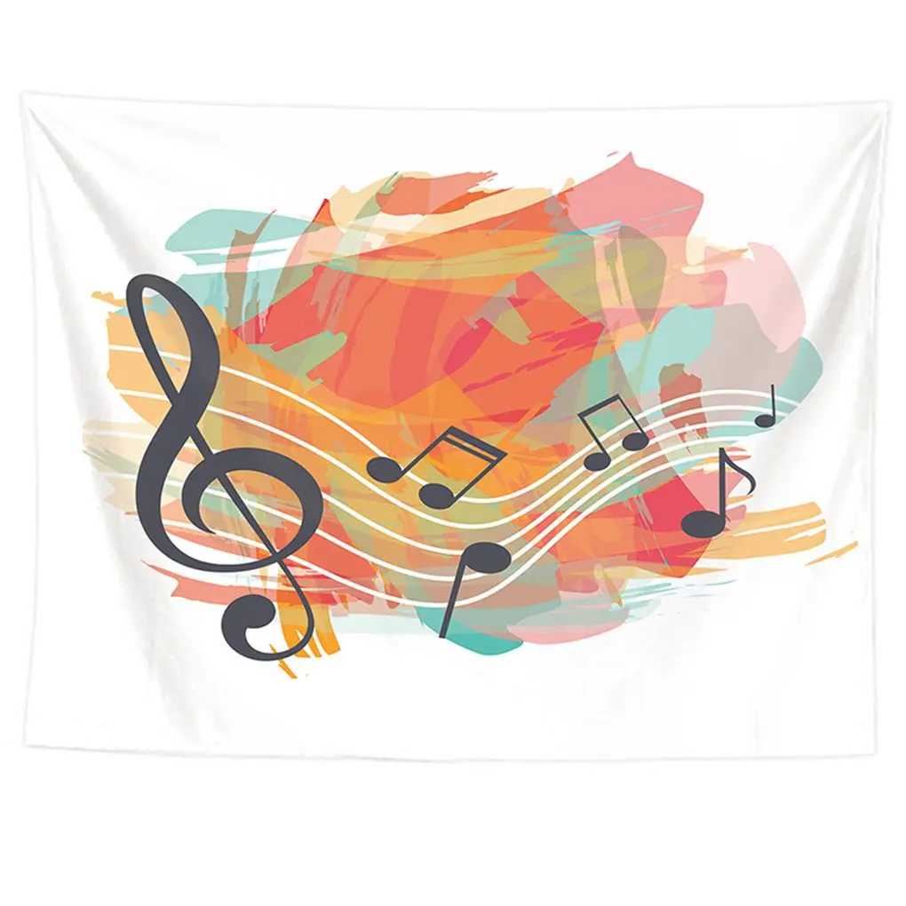 

Music And Melody Note Beach Throw Tapestry Simple Wall Hanging Rectangular Beach Towel Mat Wrap