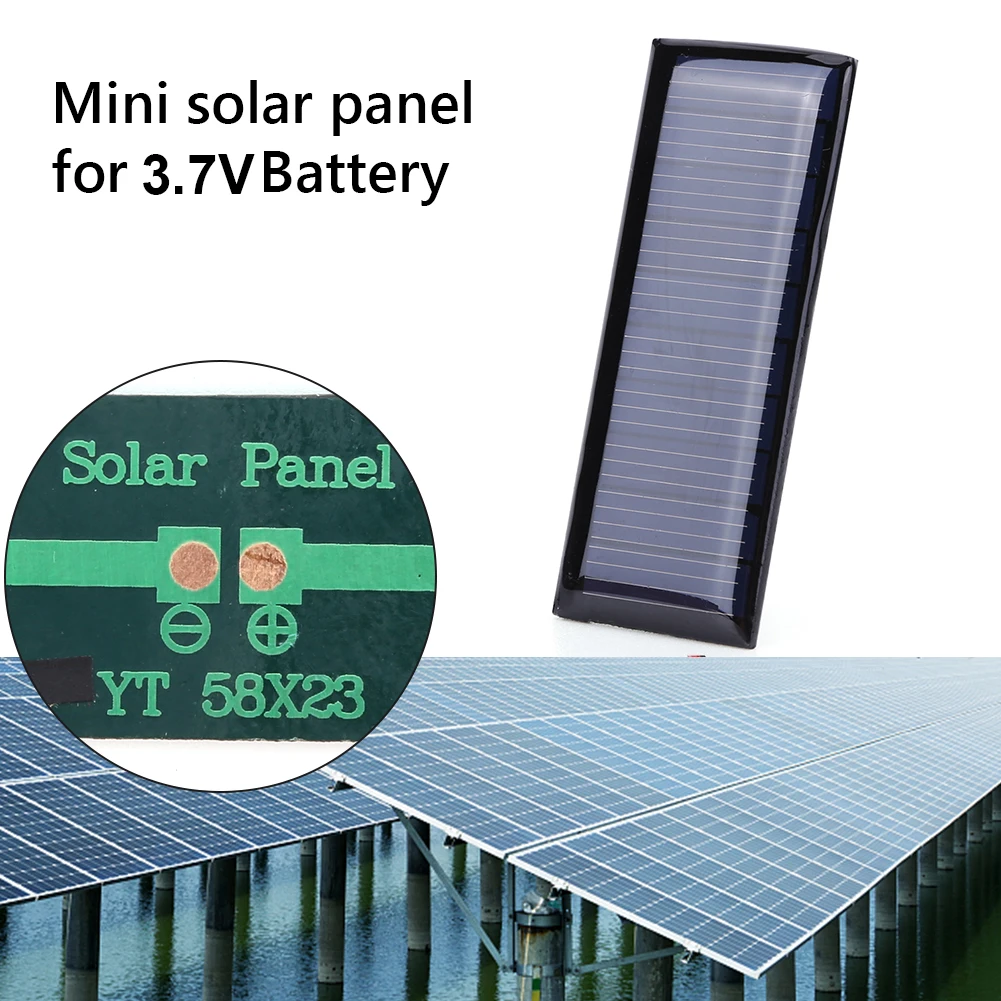 Jenngaoo 8Pcs Mini Panel Solar, 30mA 5V Módulo de Células de Panel Solar de  Silicio Policristalino Portátil DIY Placa de Epoxi Solar Materiales de  Juguete Eléctrico, 53 x 30mm : : Industria