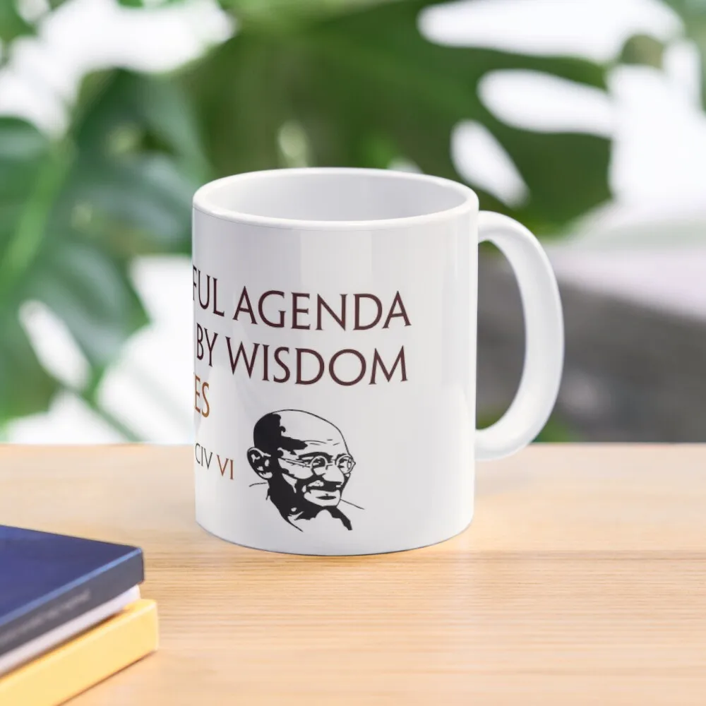 

Gandhi Agenda Civ VI Coffee Mug Thermo Cups For Ceramic Cups Travel Mug