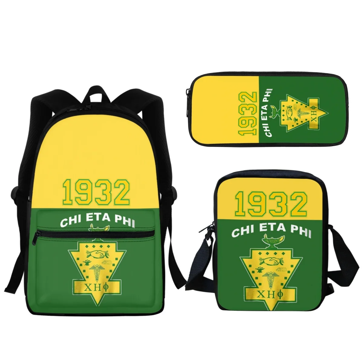 

Модная студенческая школьная сумка Chi Eta Phi ority, новый высококачественный рюкзак на молнии, дорожная сумка-мессенджер для мальчиков и девочек, подарочные сумки для книг