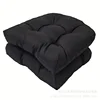 2pcs New Soft Thickened Outdoor Chair Cushion Waterproof Tufted Padded U Shape Seat Cushion for Patio 48 X 48 Cm 6