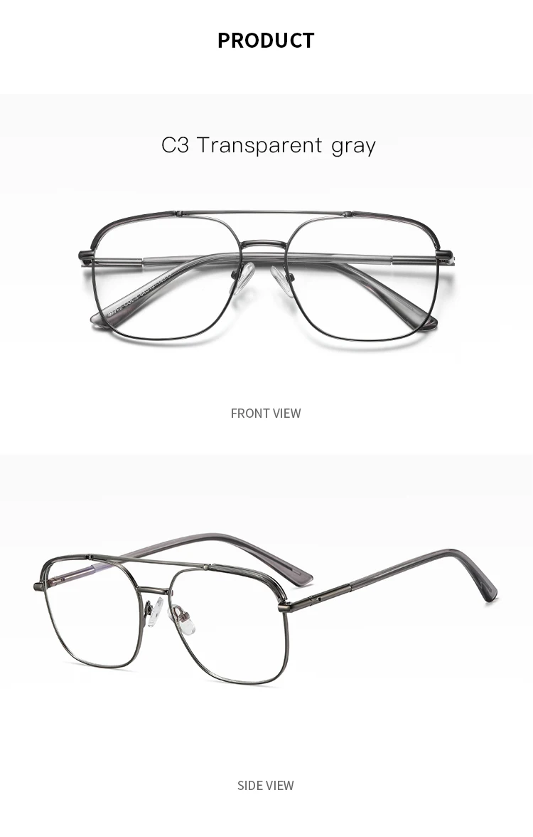 97762 Männer klassische Doppelbrücke Brillengestell Business Brille zeitgenössische Brillen Vatertag College Student Geschenk – Detail 11
