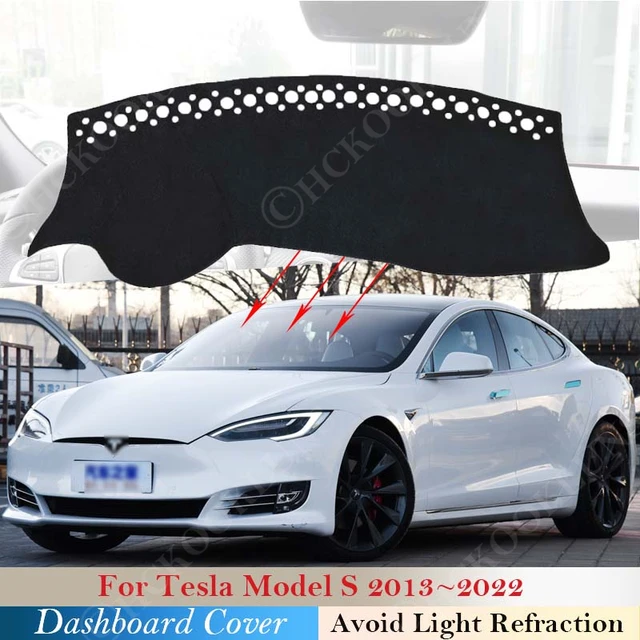 Dashboard Cover Dash Board Mat Carpet Dashmat for Tesla Model S 2013 ~ 2022  Pad Sunshade