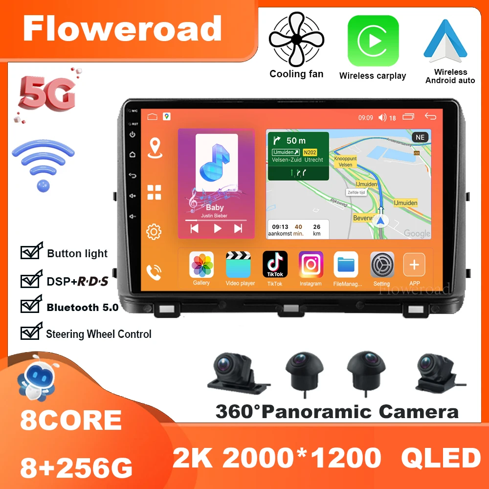 

9 Inch Android 13 For Kia Ceed 3 CD 2018 - 2022 Radio Multimedia Video Player Navigation stereo GPS Carplay Auto BT5.0 5GWiFi