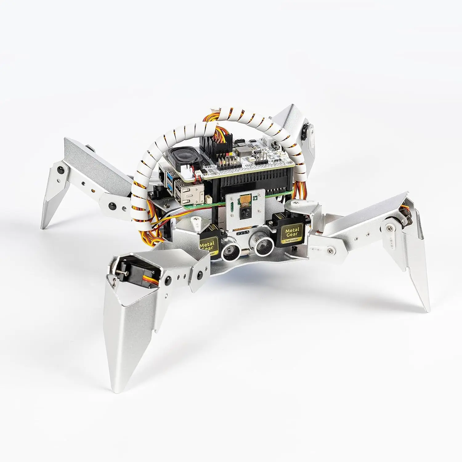 AI Robot Kit for Raspberry Pi with Voice Control, Video Recognition, App & FPV Camera, Python/Scratch Coding (RPi Not Included) 1