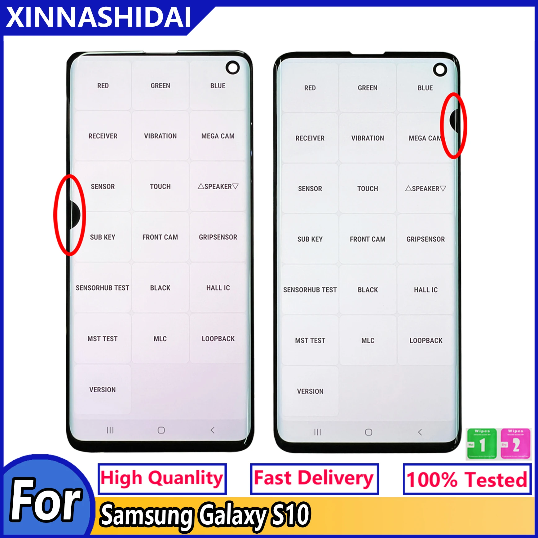 Amoled S10 Screen For Samsung Galaxy S10 G973a G973v G973u G973f Lcd