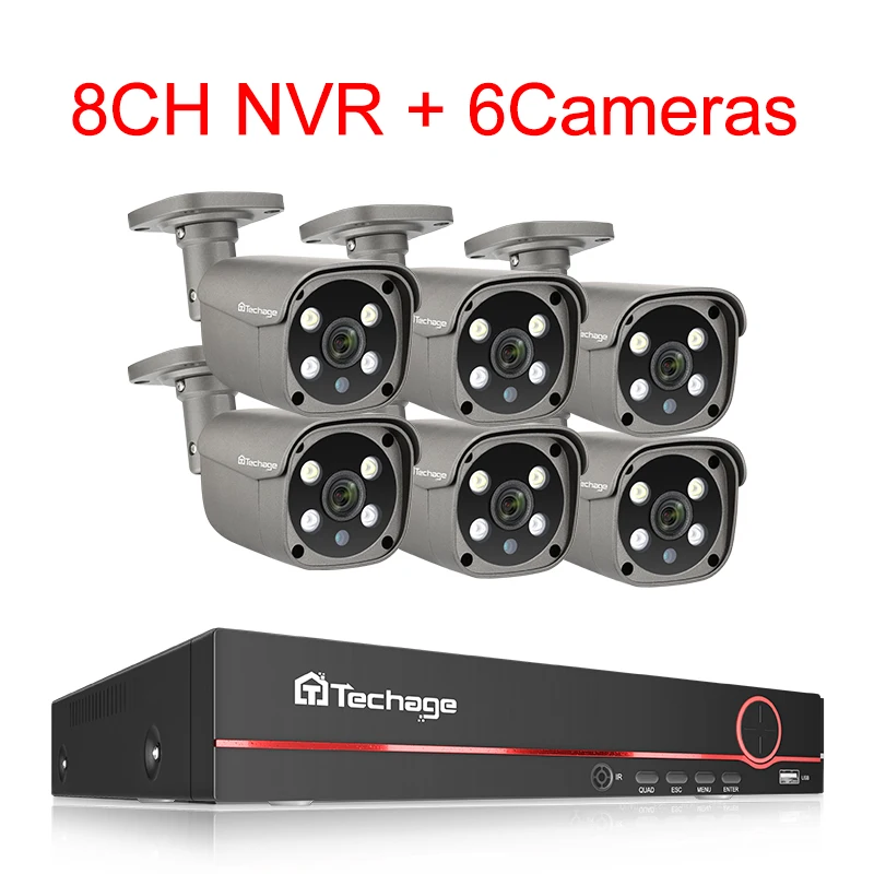 8CH 6 Bullet Camera