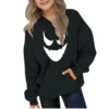Tdoqot Halloween Ghost Hoodie Casual Pullover Long Sleeve Cool Sweatshirt Clothes Shirt Fall Pullover Top Winter Sweatshirt