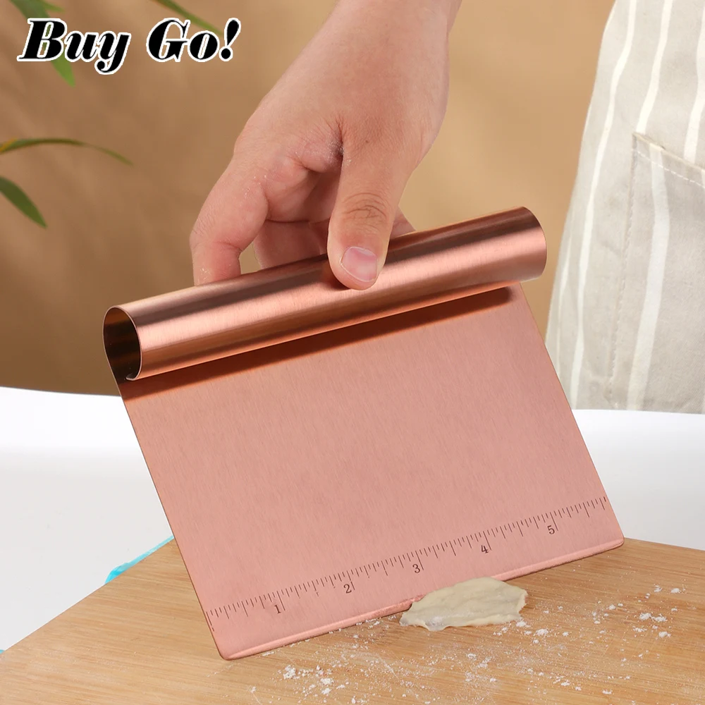 2 Pcs Coupe Pate Professionnelle En Inox Avec Manche Bois